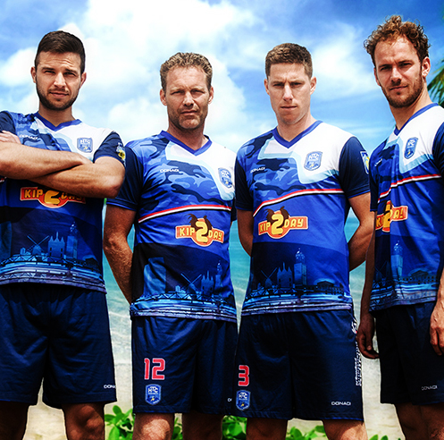 custom-shirts and shorts for beachsoccer